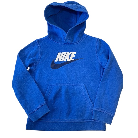 Nike Other - Boys Nike Hoodie In Blue & White Size Small